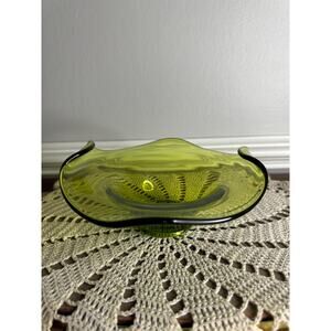 Avocado Viking Glass Bon Bon Dish
